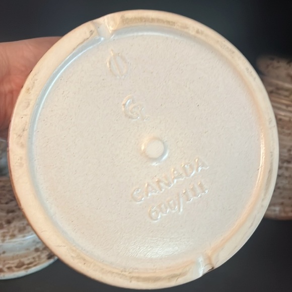 (OOS) Set of 3 Genin Trudeau Beauce Pottery Canisters - Picture 9 of 13